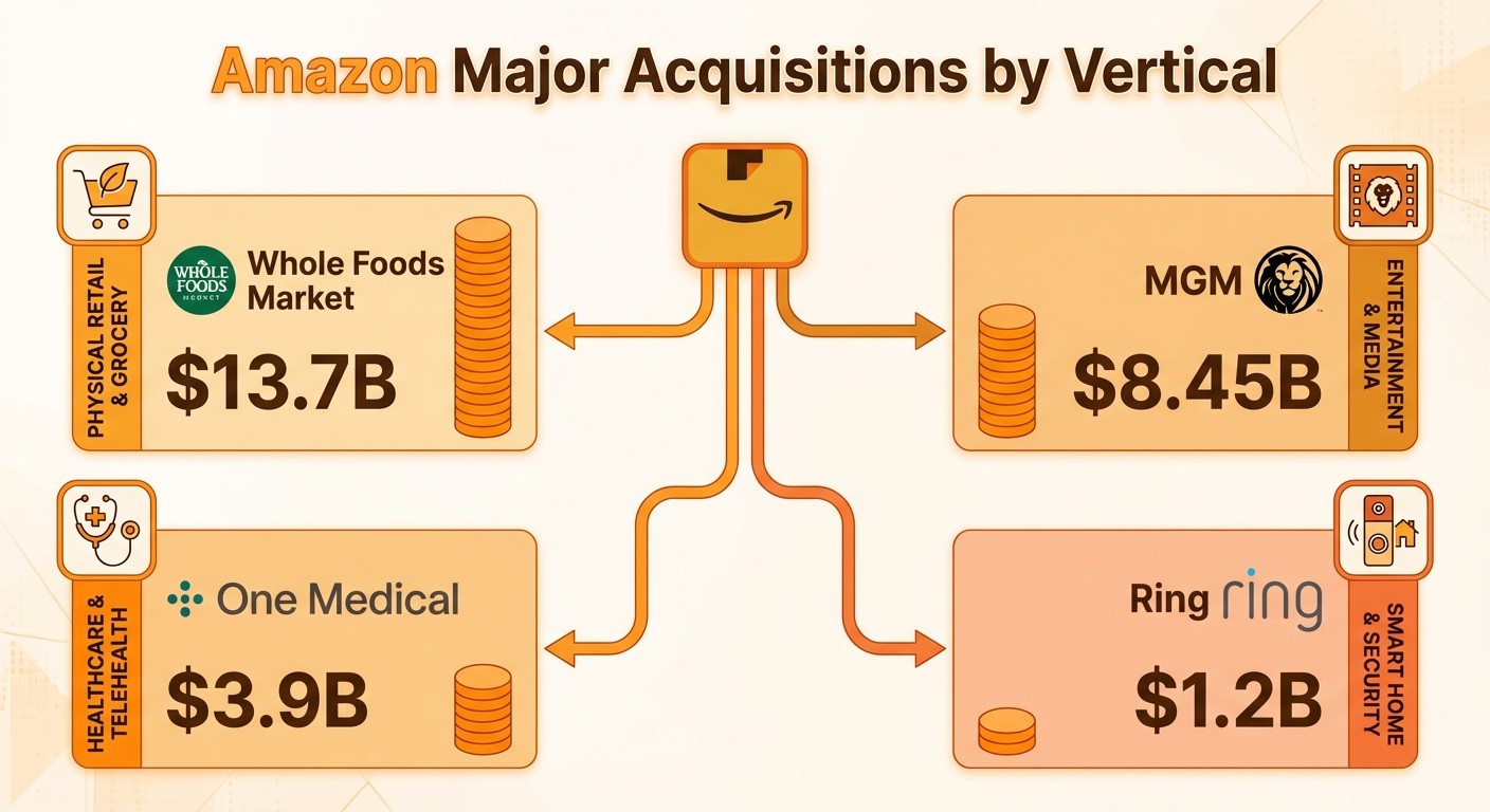 Amazon Acquisition Verticals - Business sectors